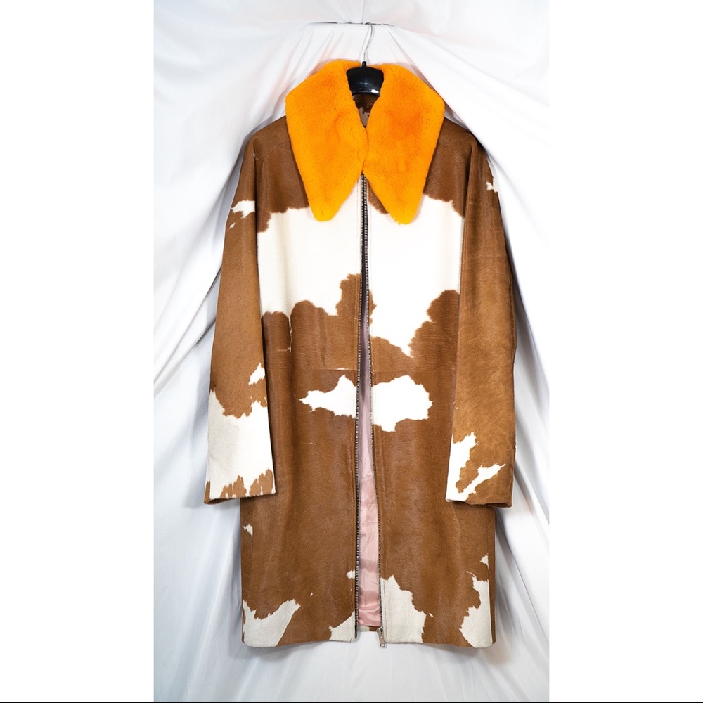 Neith Nyer Genuine Fur Trench